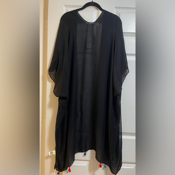 Moss Rose Women Beach Colorful Tassel Oversized Casual Beachwear Cover-up Sz OS - Picture 7 of 9